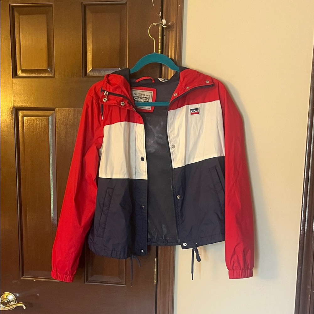 Levi's Women's Red, White, and Blue Utility Jacket